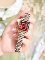 Orologio donna quadrato acciaio impermeabile con calendario - immagine 6