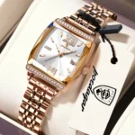 Orologio da donna elegante in acciaio inox con datario - immagine 2