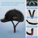 Casco da bici con visiera stile berretto, misura regolabile - immagine 3