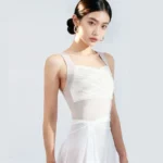 Body danza donna con spalline incrociate sul retro - immagine 3