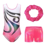 Set danza classica bambina 3 pezzi con strass sfumati - immagine 2