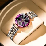 Orologio donna acciaio elegante impermeabile al quarzo - immagine 2