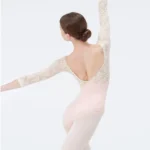 Body da balletto donna in pizzo con schiena scoperta - immagine 2