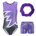 Set danza classica bambina 3 pezzi con strass sfumati - immagine 4