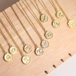 Collana donna segno zodiacale vintage in acciaio inox