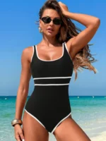 Costume intero donna push up schiena scoperta