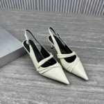 Sandali estivi con tacco alto a punta e cinturino - immagine 4