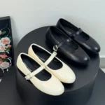 Ballerine Mary Jane donna con punta tonda e suola morbida