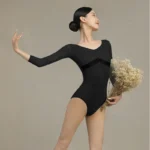 Body da balletto donna manica 3/4 autunno inverno - immagine 4