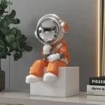 Statuetta astronauta in miniatura decorativa da scrivania