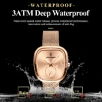 Orologio da donna elegante in acciaio inox impermeabile - immagine 3