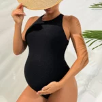 Costume intero premaman estate 2025 con schiena aperta