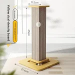 Tiragraffi verticale per gatti con colonna e gioco integrato - immagine 5