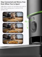 Dispenser automatico cibo per gatti con fotocamera WiFi - immagine 4