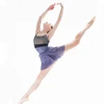 Body danza donna con doppio cinturino e ricamo - immagine 5