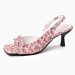 Sandali estivi da donna con fiocco e tacco alto - immagine 6