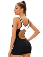 Costume intero donna cut-out taglie forti schiena scoperta - immagine 6