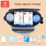Borsa organizer passeggino grande capacità con portabottiglie - immagine 4