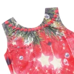 Body danza natalizio bambina senza maniche con gonnellina - immagine 4