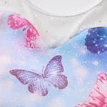 Body danza bambina manica lunga con paillettes e shorts - immagine 5