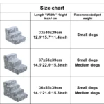 Scala per cani e gatti a 3 o 4 gradini con rivestimento sfoderabile - immagine 2