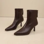 Stivaletti donna eleganti a punta con tacco sottile - immagine 3