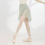 Gonna da danza in chiffon con lacci per ragazze e donne - immagine 3