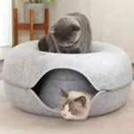 Letto tunnel interattivo in feltro per gatti - immagine 3