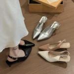 Sandali estivi donna con tacco medio elegante