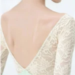 Body da balletto donna in pizzo con schiena scoperta - immagine 4