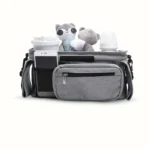 Borsa organizer grande per passeggino in tessuto Oxford - immagine 5