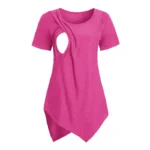 Maglietta premaman estiva per allattamento, manica corta - immagine 5