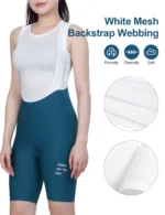 Pantaloncini ciclismo donna con bretelle e fondello imbottito - immagine 4