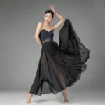 Body da danza donna con rete in vita - immagine 3