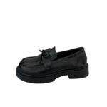 Mocassini Mary Jane donna con fiocco e tacco spesso - immagine 6