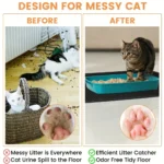 Tappetino lettiera per gatti grande 70x120 cm impermeabile - immagine 5