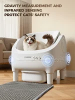 Lettiera per gatti autopulente elettrica con aromaterapia - immagine 2