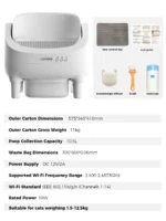 Lettiera per gatti autopulente elettrica con aromaterapia - immagine 6
