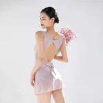 Body da ballo in lycra senza maniche schiena scoperta - immagine 2