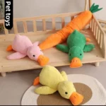 Giocattolo peluche calmante per cani a forma di anatra - immagine 2
