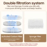 Fontana automatica per animali in acciaio inox 2,4L - immagine 5