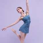 Body da balletto donna ricamato elegante a maniche corte - immagine 6