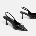 Sandali donna eleganti con tacco spesso e cinturino - immagine 2