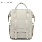 Zaino fasciatoio mamma impermeabile a 2 scomparti grigio