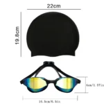 Set occhialini e cuffia da nuoto antifog per adulti - immagine 2