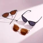 Set 3 occhiali da sole cat eye piccoli multicolore - immagine 4