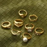 Anello fidanzamento oro 18K impermeabile con zircone - immagine 6