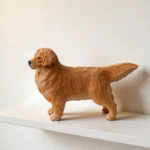 Statuetta cane in legno Golden Retriever fatta a mano - immagine 5