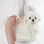 Borsa tracolla in pizzo per cani e gatti di piccola taglia - immagine 3
