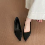 Scarpe Mary Jane donna punta a punta tacco basso eleganti - immagine 6